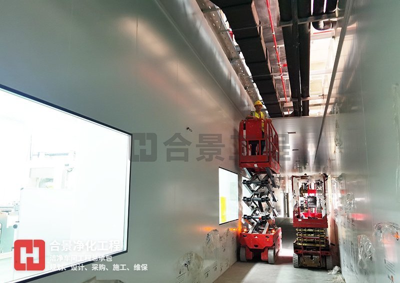 鋰電池無塵車間廠房建設(shè)施工中 鋰電池無塵車間廠房建設(shè)施工中