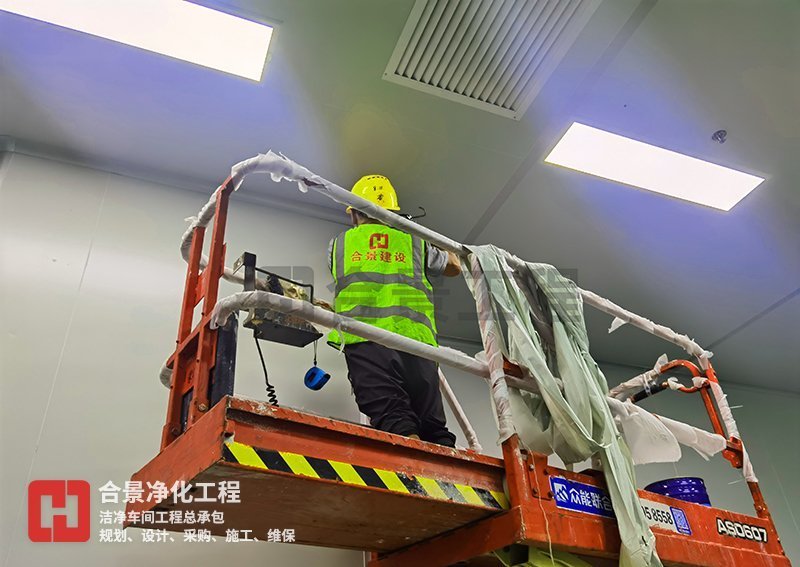 鋰電池無塵車間廠房建設(shè)施工中 鋰電池無塵車間廠房建設(shè)施工中